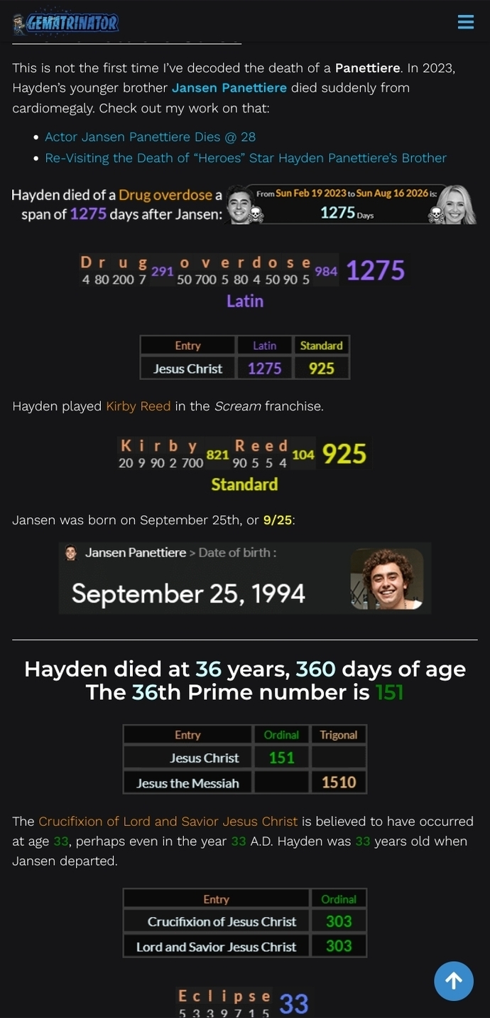 What do you make of these coincidences?