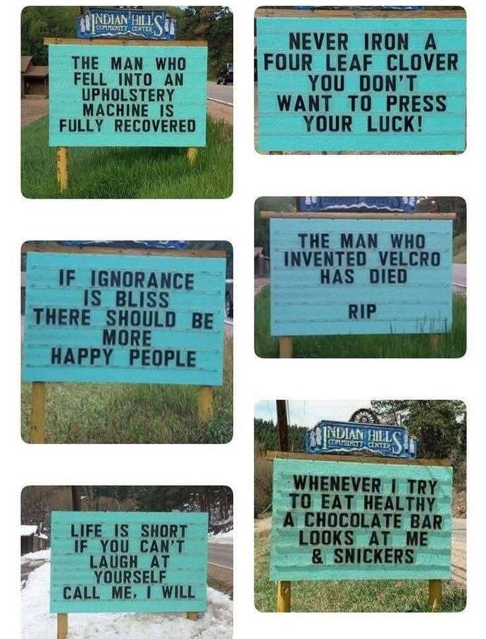 Have you seen some funny signs?