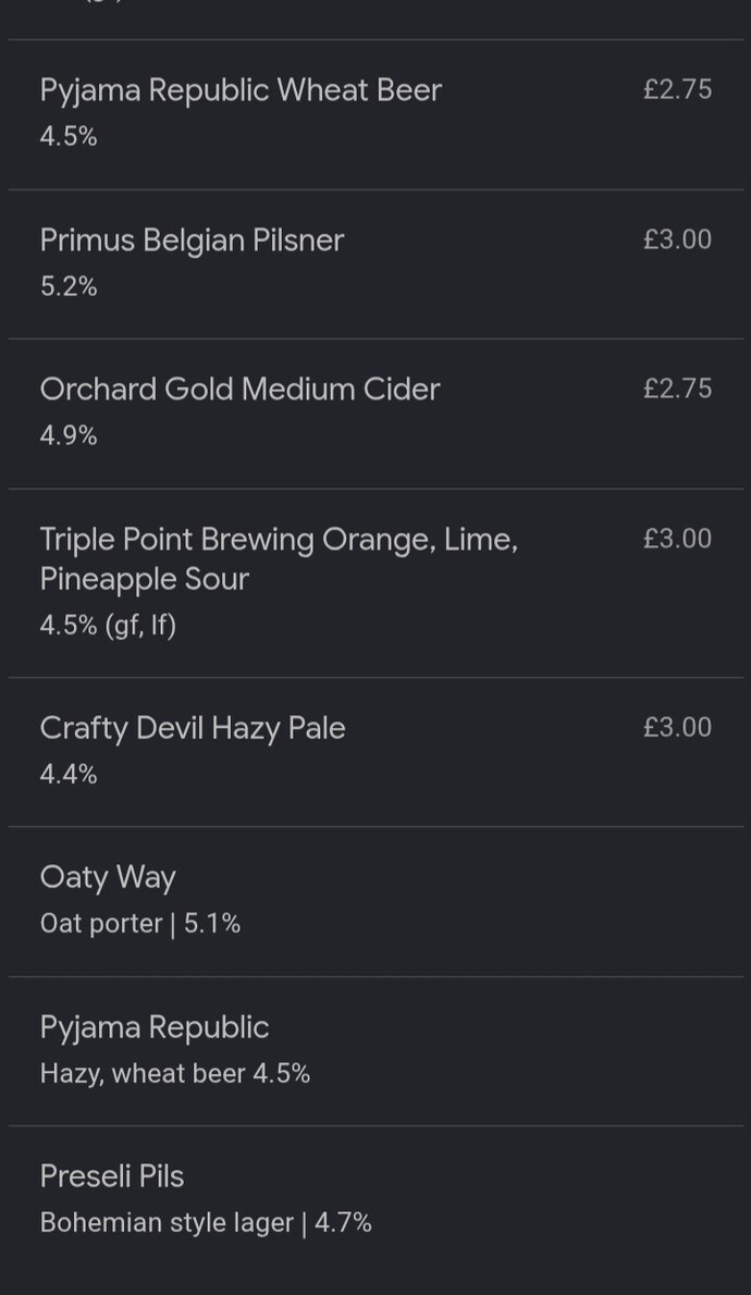 When ordering drinks if they dont have your brand how do you choose?