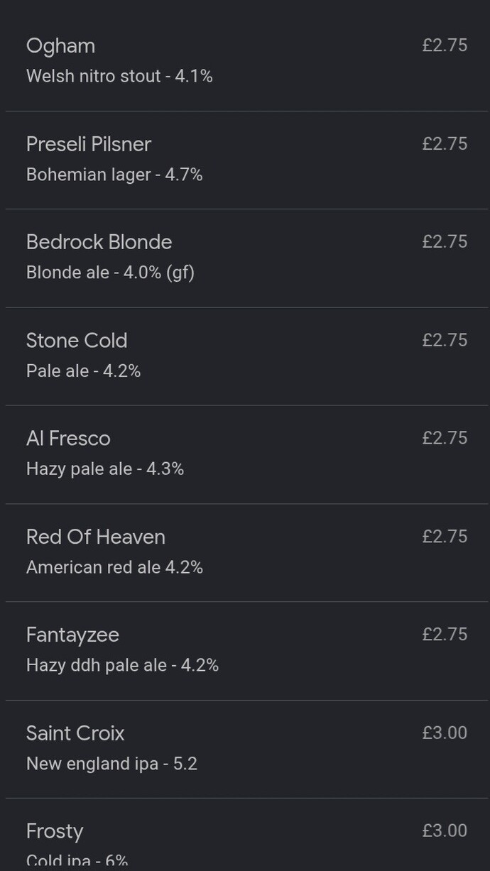 When ordering drinks if they dont have your brand how do you choose?