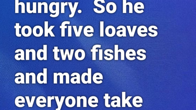 Do you remember this story from the Bible?