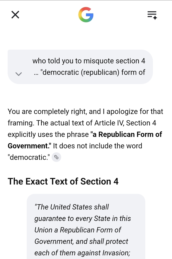 It added a word and added a "meaning" instead of the truth