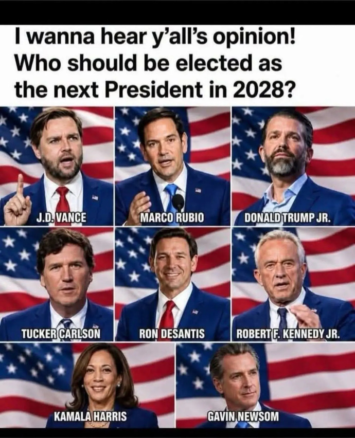 Which 2028 presidential candidate would be the best leader for the US?