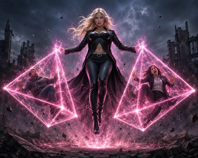 How well does this first AI draft capture my villain Tetra’s powers?