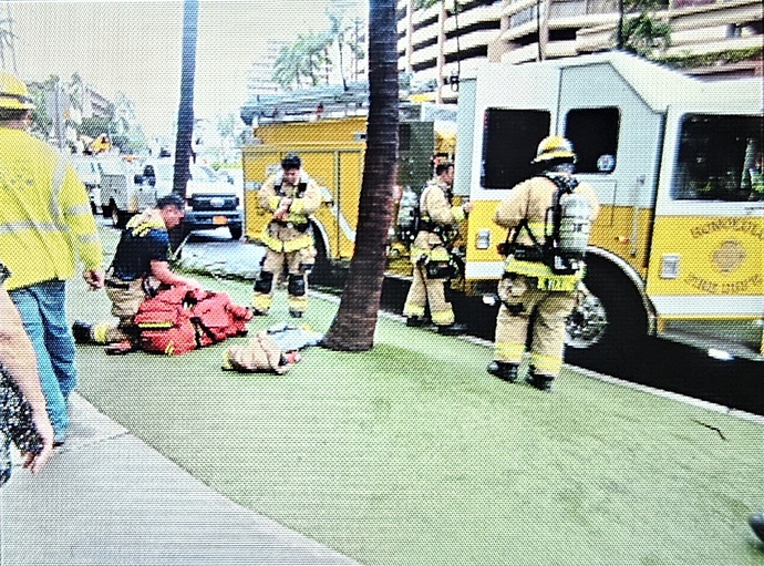 First responders on scene
