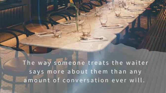 If you were on a date and you were given really bad service at a restaurant how would you want your date to handle this?