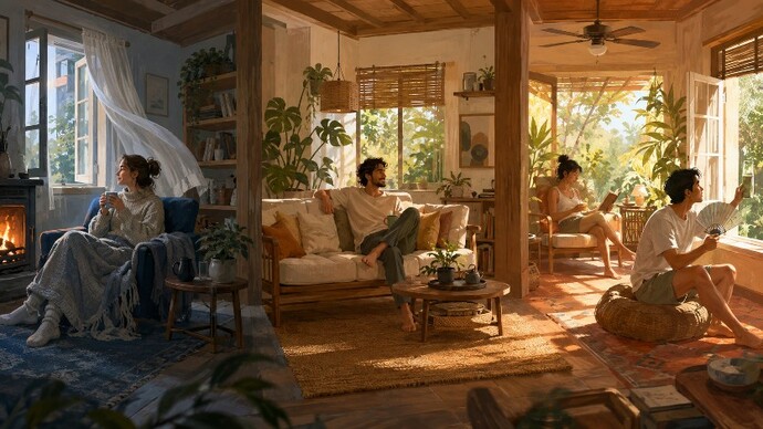 What is the ideal temperature for you in your home?