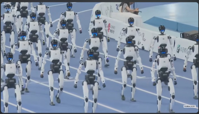 Humanoid Robot breaks the human 100 meter sprint record in the Humanoid Robot Olympics: Is this the end of the world as we know it?