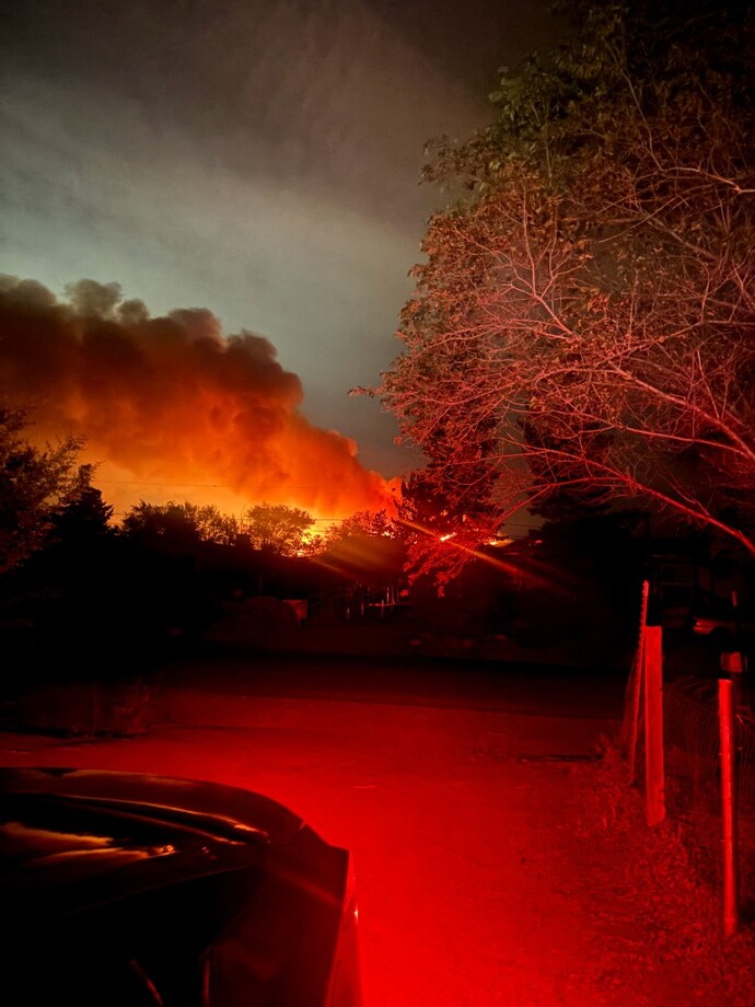 Have you ever experienced a wildfire near your home like this?