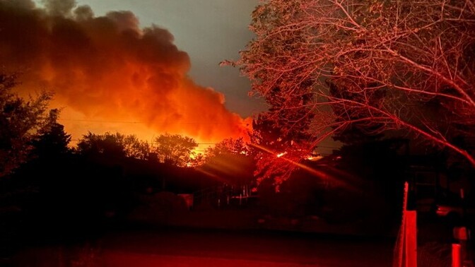 Have you ever experienced a wildfire near your home like this?