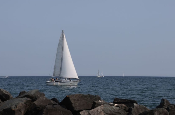 The vastness of Lake Ontario, seen from somewhere on the shores of Lake Ontario