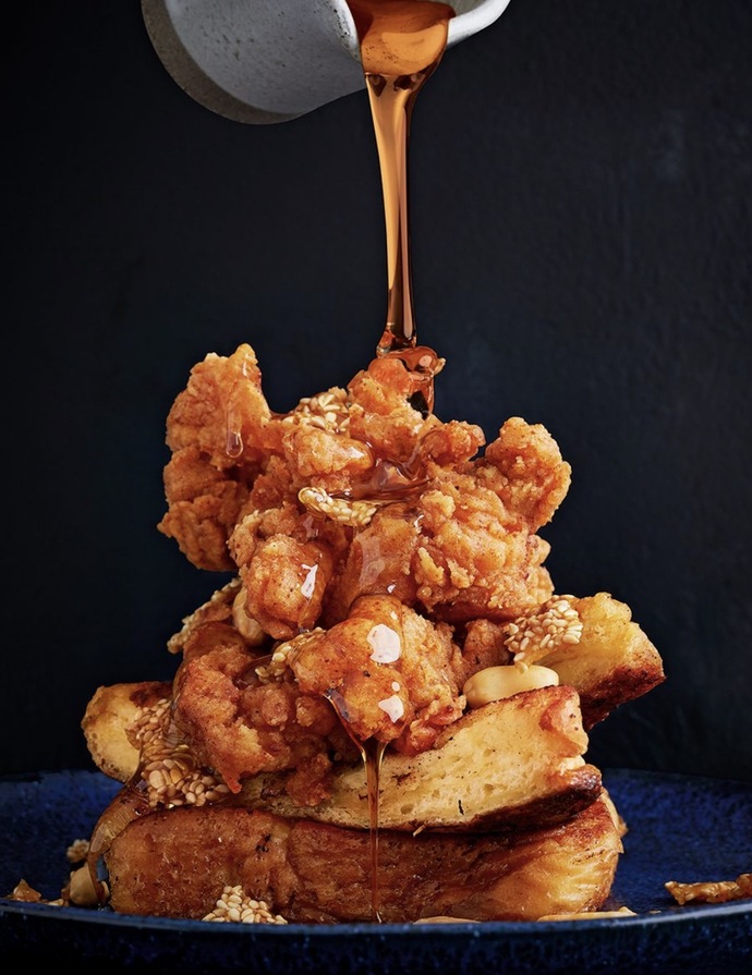 Buttermilk Fried Chicken & French Toast.