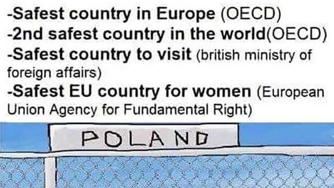 Why does Poland have such low numbers of rapes, gang rapes, assaults, murder, robberies & violent crime in general compared to the rest of Europe?