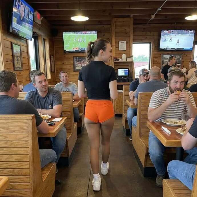Would you go to a restaurant if the servers dressed like this?