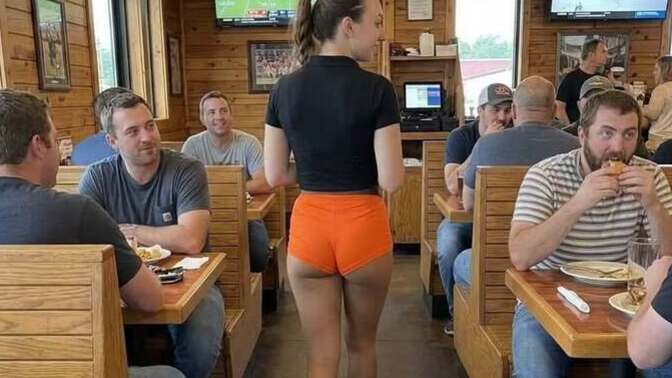 Would you go to a restaurant if the servers dressed like this?