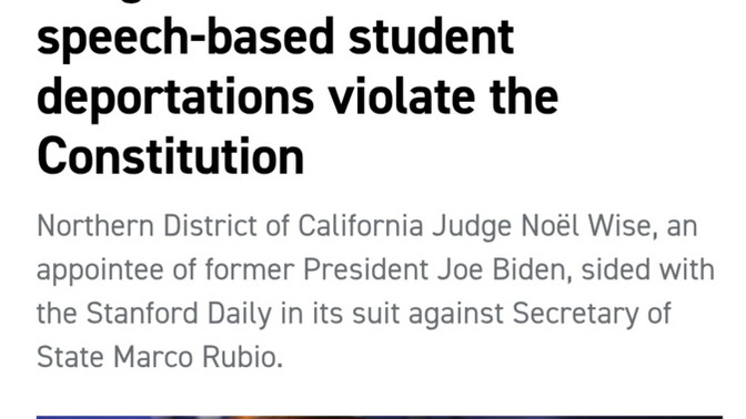Isn't deporting people in the US based on speech Nazi behavior?