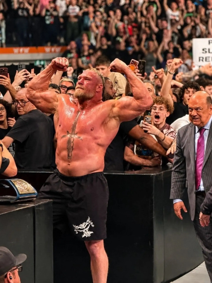 What stands out to you about Brock Lesnar’s physique at 49 years old?