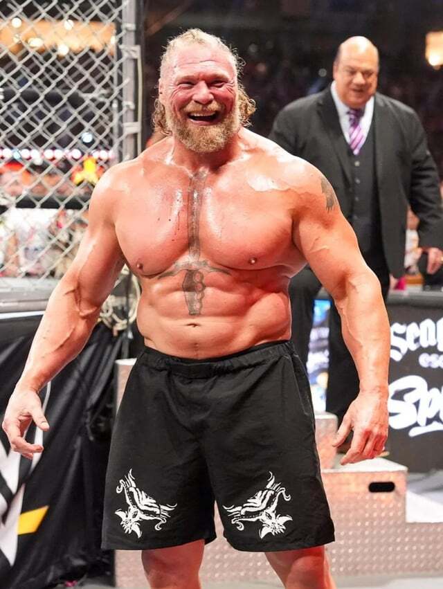 What stands out to you about Brock Lesnar’s physique at 49 years old?