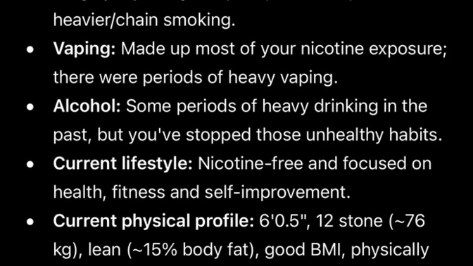 🚬Is Chatgpt right for thinking I am healthy despite my smoking/vaping 💨?