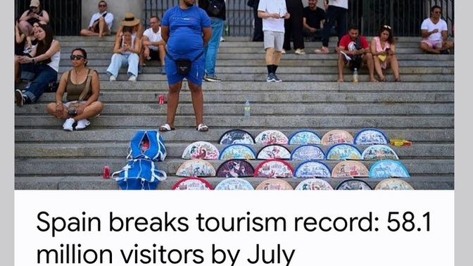 How has Spain managed to break tourism records, when it's the country where they hate and attack tourists the most?