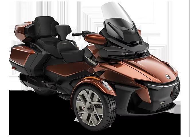 Who rides a motorcycle?