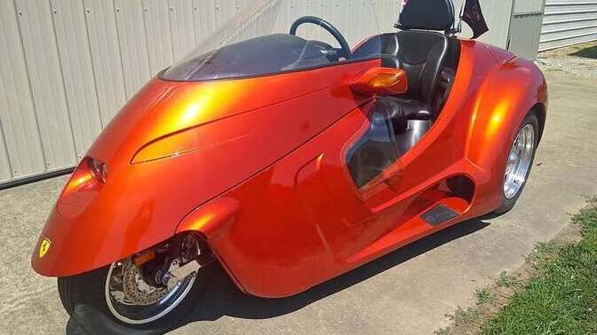 Who rides a motorcycle?