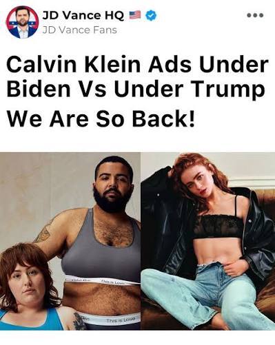 Sadie Sink tells her truth in her Calvins. Is she now Racist white supremacist like Sydney Sweeny?