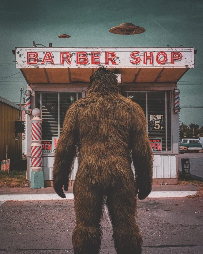 Do you still go to the barbershop or do your hair at home?