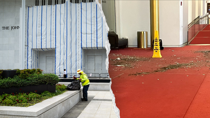 Part of the ceiling in the Kennedy Center has collapsed. What happens now??