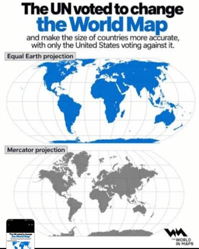 How do you feel about the new world map?