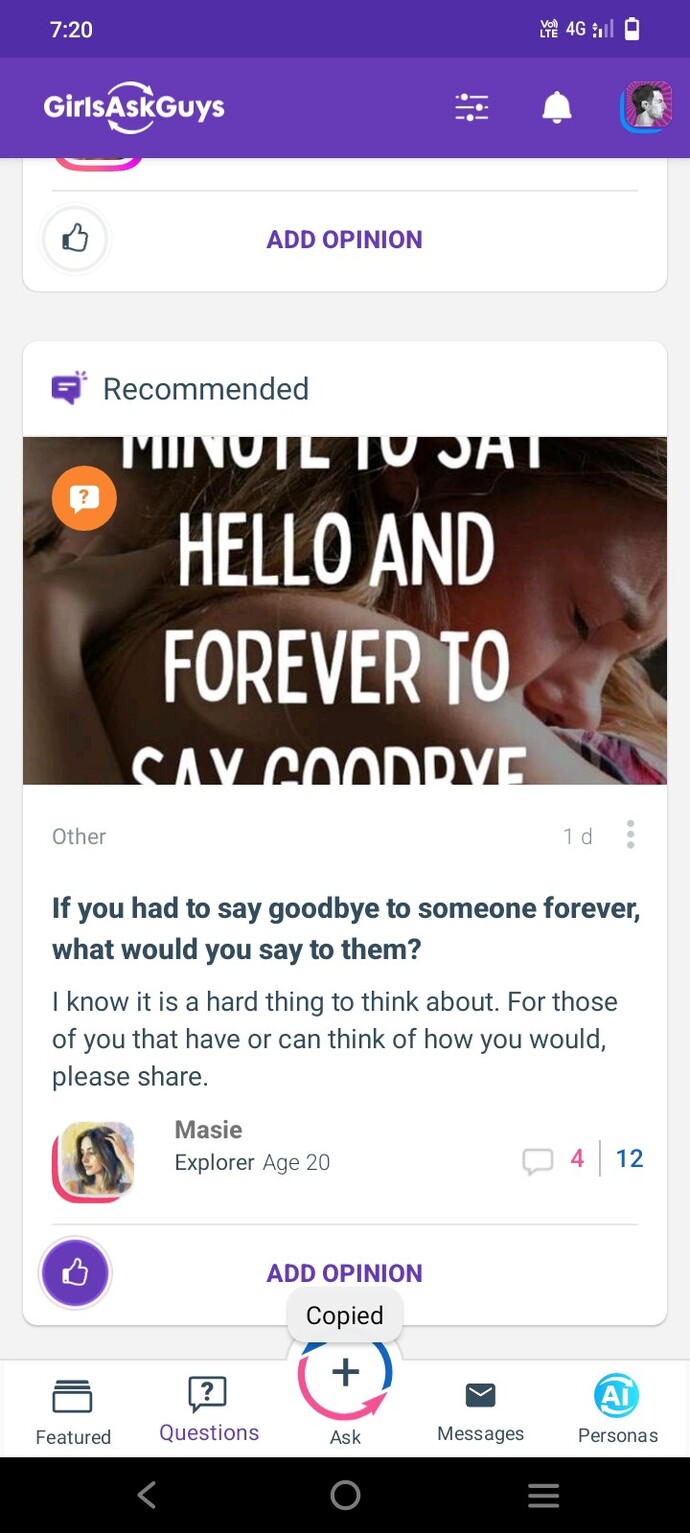 If you had to say goodbye to someone forever, what would you say to them?