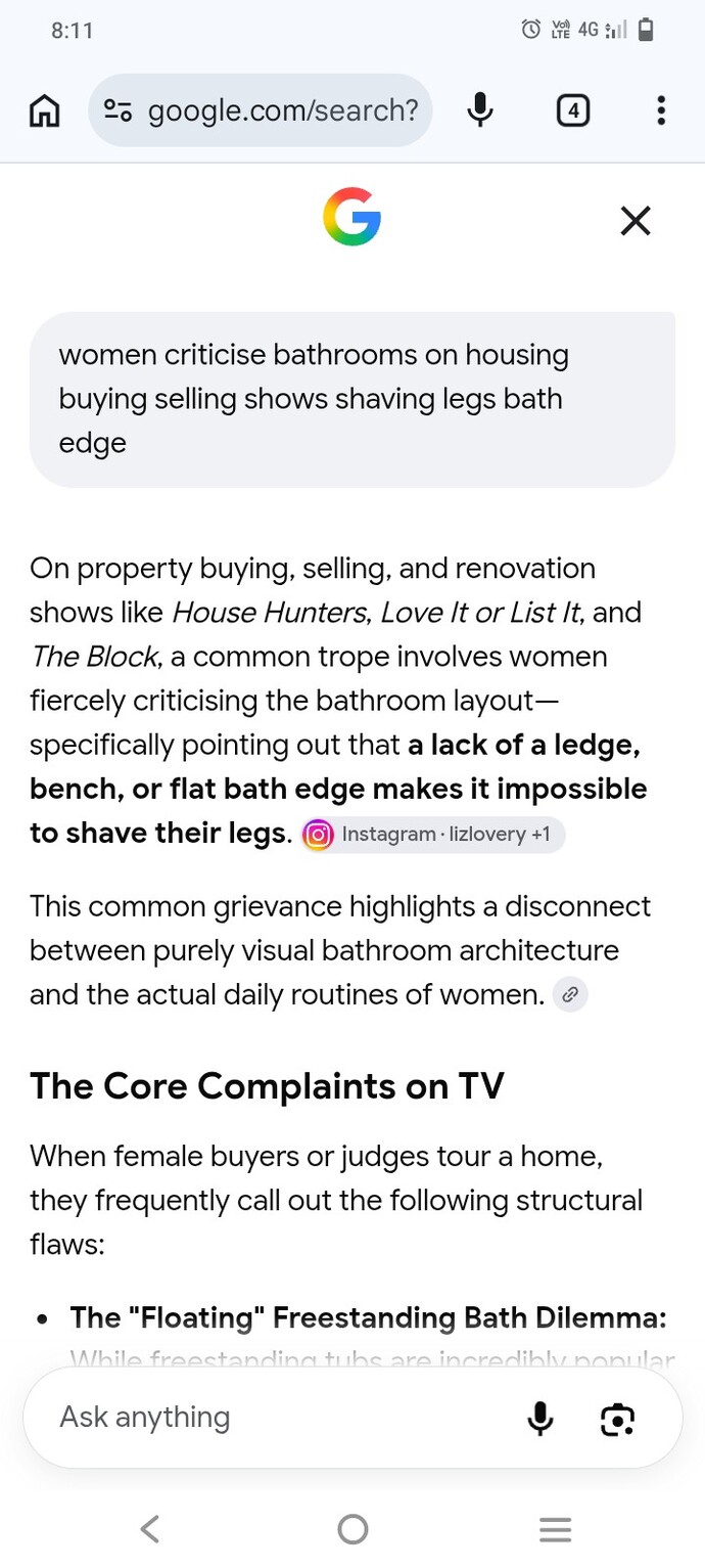 A a woman, what are your thoughts on this common bathroom design gripe?