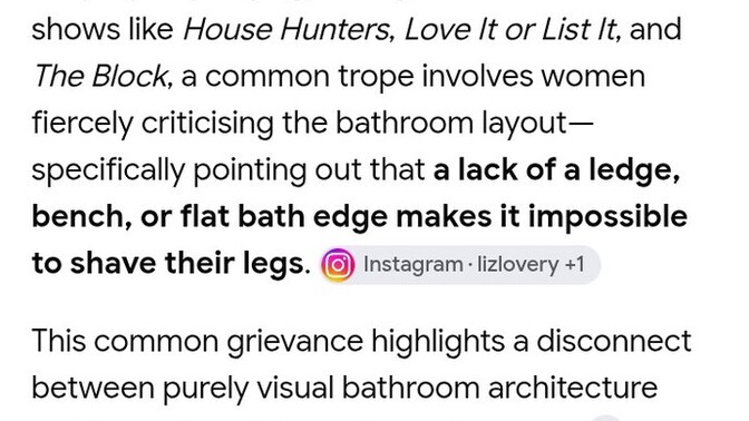 A a woman, what are your thoughts on this common bathroom design gripe?