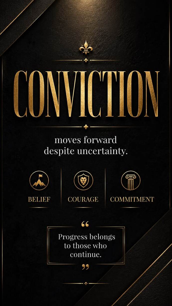 If words are for convincing, what exactly is something you have been convinced of?