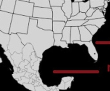 Why does the north america look like aliens head?