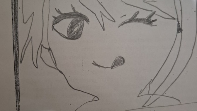What do u think about my anime girl character drawing?