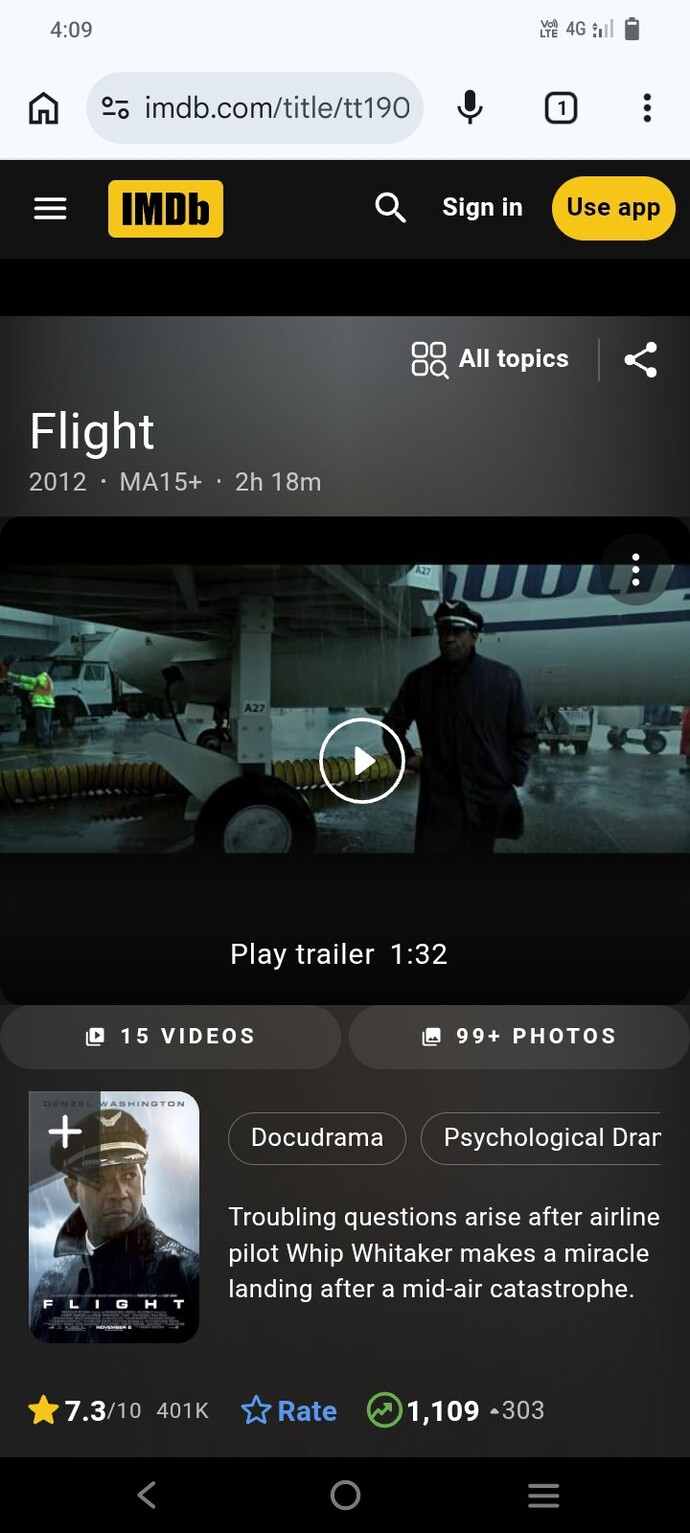 What did you think of Flight (2012)?