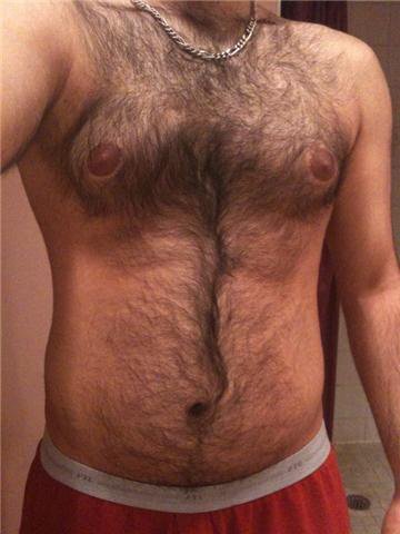 What type of chest hair on men?