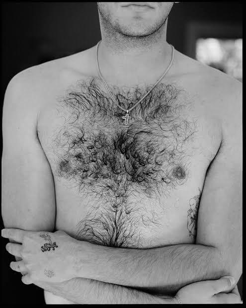 What type of chest hair on men?