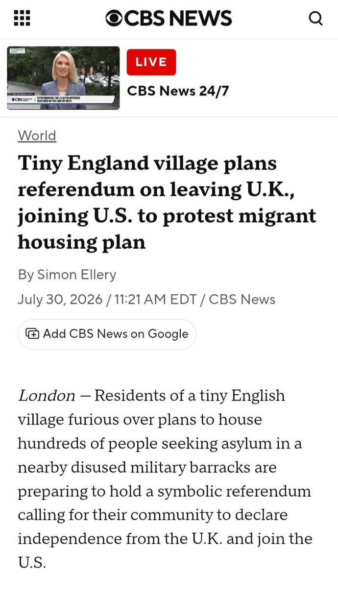 Should the village of Piddington leave the UK?
