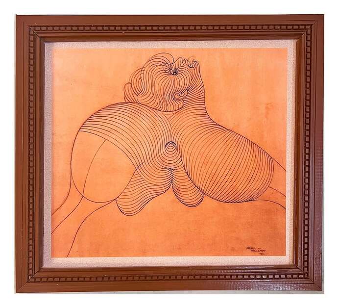 What does this abstract artwork look like to you personally?