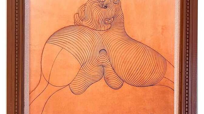 What does this abstract artwork look like to you personally?