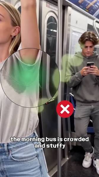 If a woman has body odor or smelly armpits, should she shave her armpit hair or stand on the bus? Can men get away with it more than women?