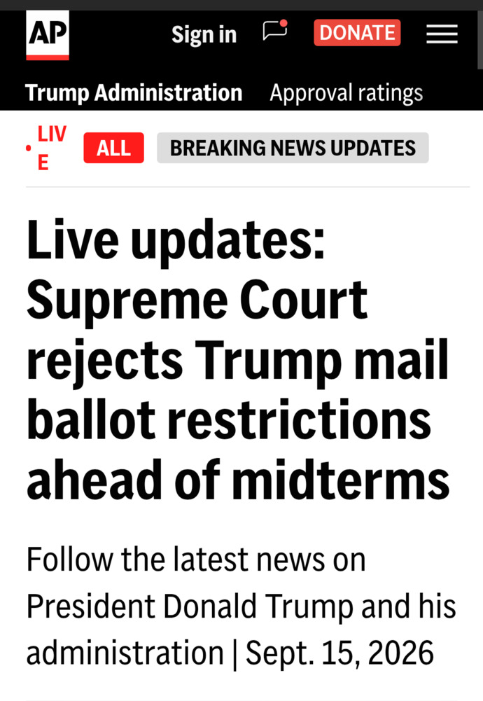 Are you surprised that the SCOTUS blocked Trumps latest attempt to subvert democracy and control elections?