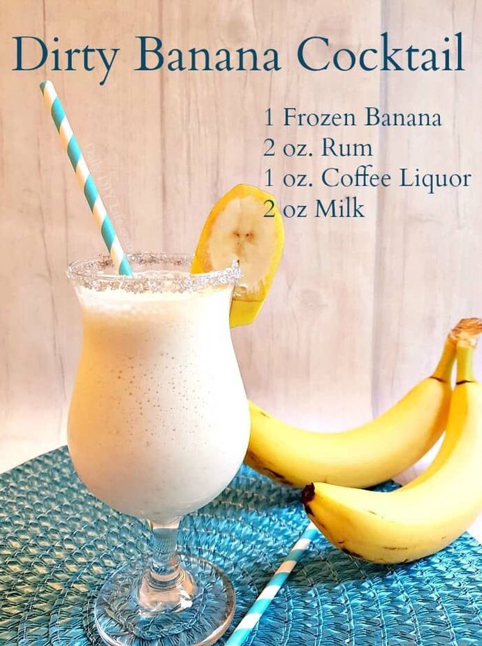 Would you drink a dirty banana cocktail 🍌?