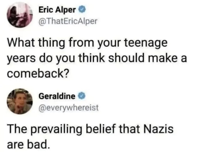 What's something society has lost that you wish we still had?