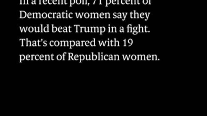 Girls, do you think you could beat up Donald Trump?