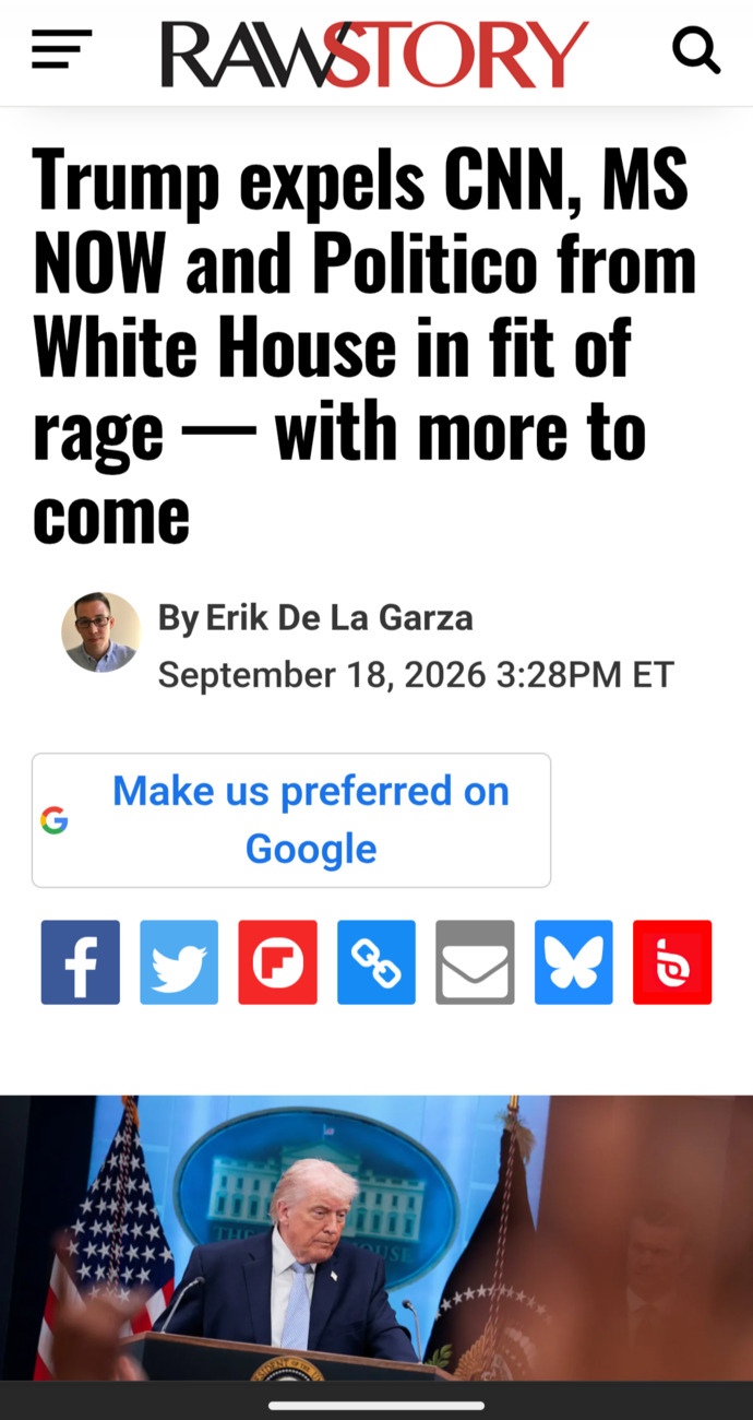 Why is Trump attacking the free press and banning media outlets from the White House (the Peoples House) like a dictator?