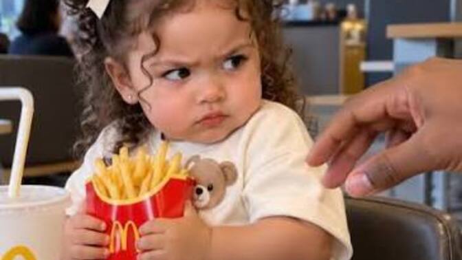 Am I a meanie for stealing a couple fries from my nephew?