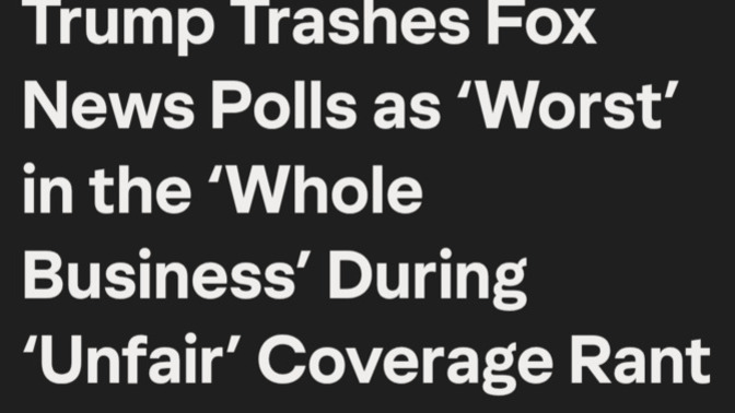 Did you ever think that Trump would turn on Fox News (his personal cheerleaders for years) like this?
